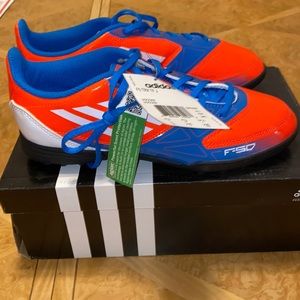 NWB!! Rare! Vintage Adidas F5 TRX Turf Soccer Cleats Boys Youth 5.5